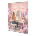 Happy Birthday 16th Pink Vanity Greeting Card A5