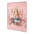 Happy Birthday Granddaughter 17th Pink Vanity Greeting Card A5