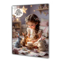 Personalised Birthday Card Girls Rabbit Granddaughter Daughter A5 Size
