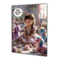 Personalised Birthday Card Girls Horse Pony Granddaughter Daughter A5 Size