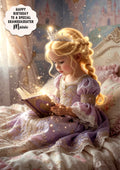 Personalised Birthday Card Girls Storytime Granddaughter Daughter A5 Size