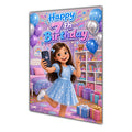 Happy 7th Birthday Colourful Bedroom Greeting Card A5