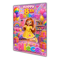 Happy 8th Birthday Colourful Bedroom Greeting Card A5