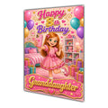 Happy 8th Birthday Colourful Bedroom Greeting Card A5