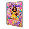 Happy 8th Birthday Colourful Bedroom Greeting Card A5