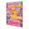 Happy 9th Birthday Colourful Bedroom Greeting Card A5
