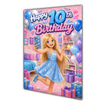 Happy 10th Birthday Colourful Bedroom Greeting Card A5