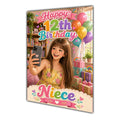 Happy 12th Birthday Colourful Bedroom Greeting Card A5