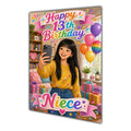 Happy 13th Birthday Colourful Bedroom Greeting Card A5