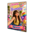 Happy 15th Birthday Colourful Bedroom Greeting Card A5