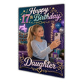Happy 17th Birthday Colourful Bedroom Greeting Card A5