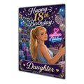 Happy 18th Birthday Colourful Bedroom Greeting Card A5