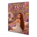 Happy 18th Birthday Colourful Bedroom Greeting Card A5