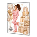 Personalised Birthday Card Women Pyjamas Coffee Tea Daughter Niece A5 Size