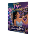 Happy 19th Birthday Colourful Bedroom Greeting Card A5