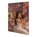Happy 19th Birthday Colourful Bedroom Greeting Card A5