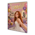 Happy 21st Birthday Colourful Bedroom Greeting Card A5