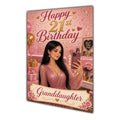 Happy 21st Birthday Colourful Bedroom Greeting Card A5