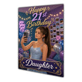 Happy 21st Birthday Colourful Bedroom Greeting Card A5