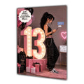 Personalised 13th Birthday Card Girls Granddaughter Daughter Niece A5 Size