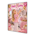 Happy 9th Birthday Girl Pink Bedroom Selfie Greeting Card A5