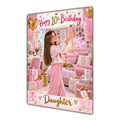 Happy 10th Birthday Daughter Pink Bedroom Selfie Greeting Card A5