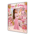 Happy 10th Birthday Girl Pink Bedroom Selfie Greeting Card A5