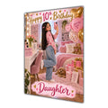 Happy 10th Birthday Daughter Pink Bedroom Selfie Greeting Card A5
