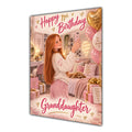 Happy 11th Birthday Granddaughter Pink Bedroom Selfie Greeting Card A5