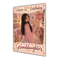 Happy 12th Birthday Granddaughter Pink Bedroom Selfie Greeting Card A5