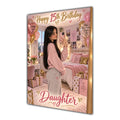 Happy 15th Birthday Daughter Pink Bedroom Selfie Greeting Card A5