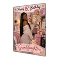 Happy 16th Birthday Granddaughter Pink Bedroom Selfie Greeting Card A5
