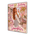 Happy 16th Birthday Daughter Pink Bedroom Selfie Greeting Card A5