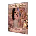 Happy 17th Birthday Granddaughter Pink Bedroom Selfie Greeting Card A5