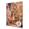 Personalised Christmas Card - Girl Decorating a Christmas Tree
