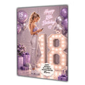 18th Birthday Card For Girls, Daughter, Granddaughter, Niece, Sister, Mobile lights,