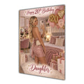Happy 20th Birthday Daughter Pink Bedroom Selfie Greeting Card A5
