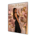 Happy 21st Birthday Girl Pink Bedroom Selfie Greeting Card A5