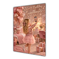 Happy Birthday Granddaughter Blonde Hair Rose Gold Selfie Card A5