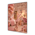 Happy Birthday Granddaughter Blonde Hair Rose Gold Selfie Card A5