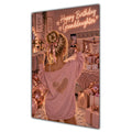 Happy Birthday Granddaughter Blonde Hair Rose Gold Selfie Card A5