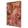 Happy Birthday Granddaughter Blonde Hair Rose Gold Selfie Card A5