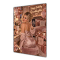 Happy Birthday Granddaughter Blonde Hair Rose Gold Selfie Card A5