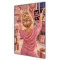 Happy Birthday Granddaughter Blonde Hair Rose Gold Selfie Card A5