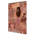 Happy Birthday Granddaughter Brown Hair Rose Gold Selfie Card A5