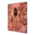 Happy Birthday Granddaughter Brown Hair Rose Gold Selfie Card A5