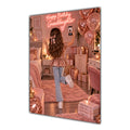 Happy Birthday Granddaughter Brown Hair Rose Gold Selfie Card A5