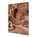 Happy Birthday Granddaughter Brown Hair Rose Gold Selfie Card A5