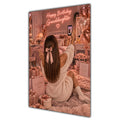 Happy Birthday Granddaughter Brown Hair Rose Gold Selfie Card A5