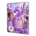 2nd Birthday Card Girl Princess Granddaughter Daughter Large A5 Size